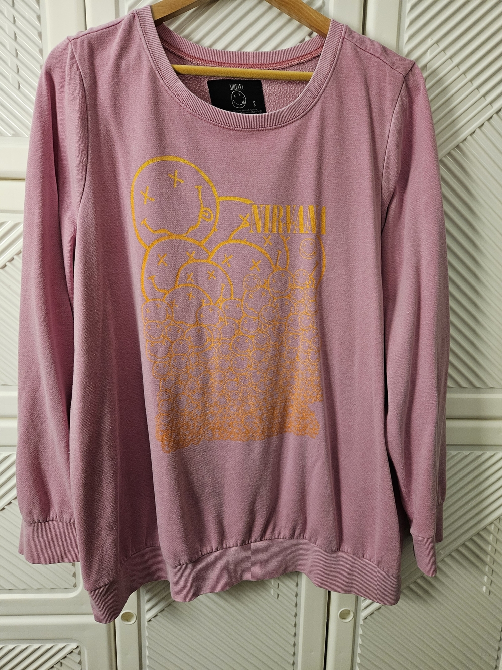 Nirvana Pink Graphic Women's Sweater